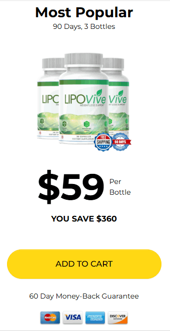 LipoVive price 3 bottle